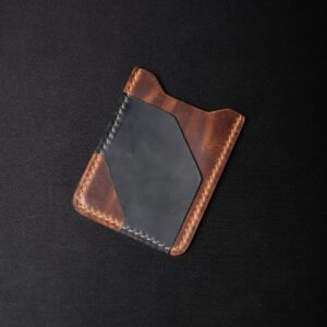 Personalized Leather Minimalist Wallet P3 - Handmade Premium Leather Wallet