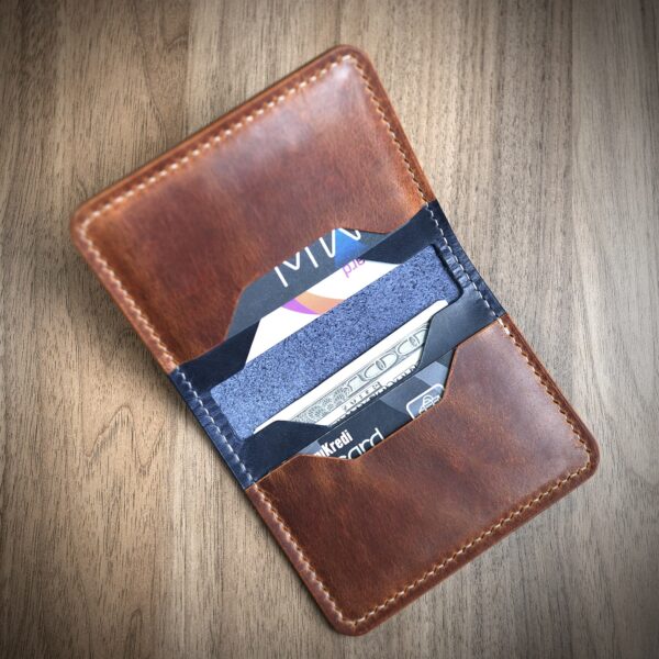 Personalized Leather Bifold Wallet V2 Mini – Handmade Premium